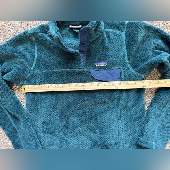 Patagonia Re-Tool Snap- T Fleece Sz S green and blue - Picture 10 of 10